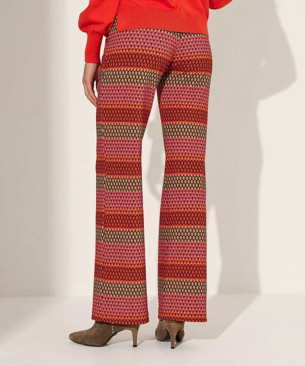 Multicolor Structure Wide Leg Pants Ferris*KYRA Cheap
