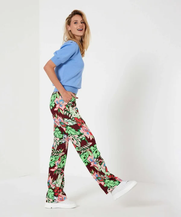 Palazzo Pants Tropical Flower Maisa*KYRA Best Sale