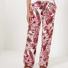 Pants Red Flower Linza*KYRA Store