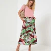 Skirt Tropical Flower Sparrow*KYRA Cheap