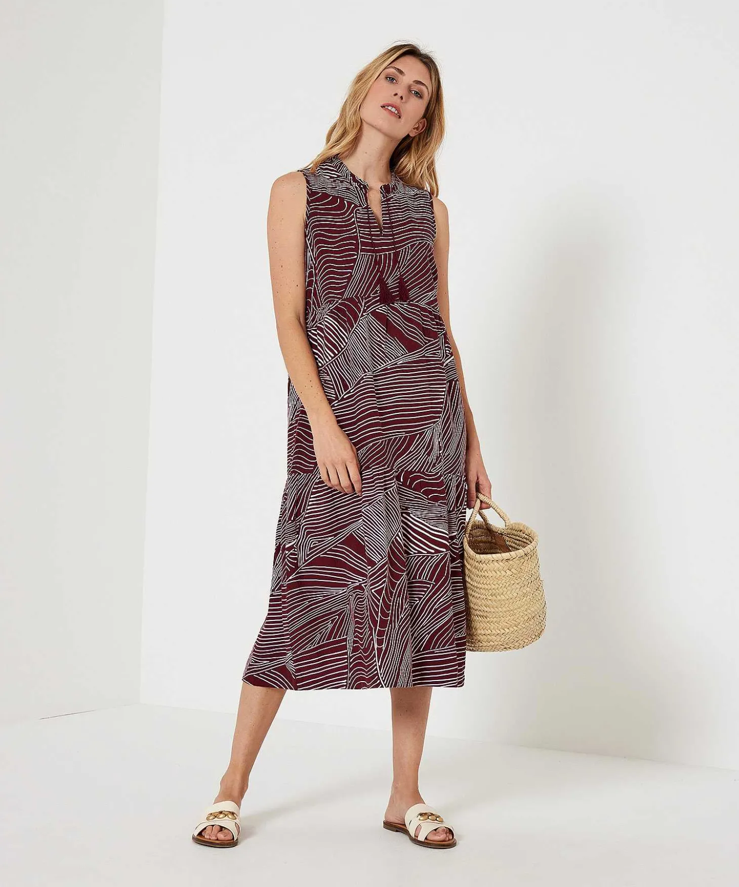 kyra_striped_dress_line_p_0.webp Striped Dress Line Print Ria*KYRA Cheap