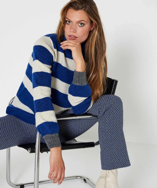Striped Turtleneck Kalista*KYRA Fashion