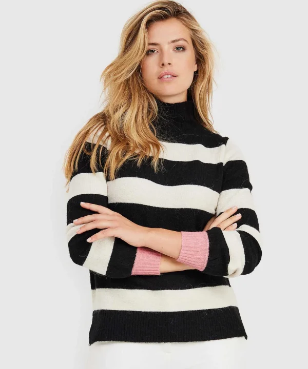 Striped Turtleneck Kalista*KYRA Discount