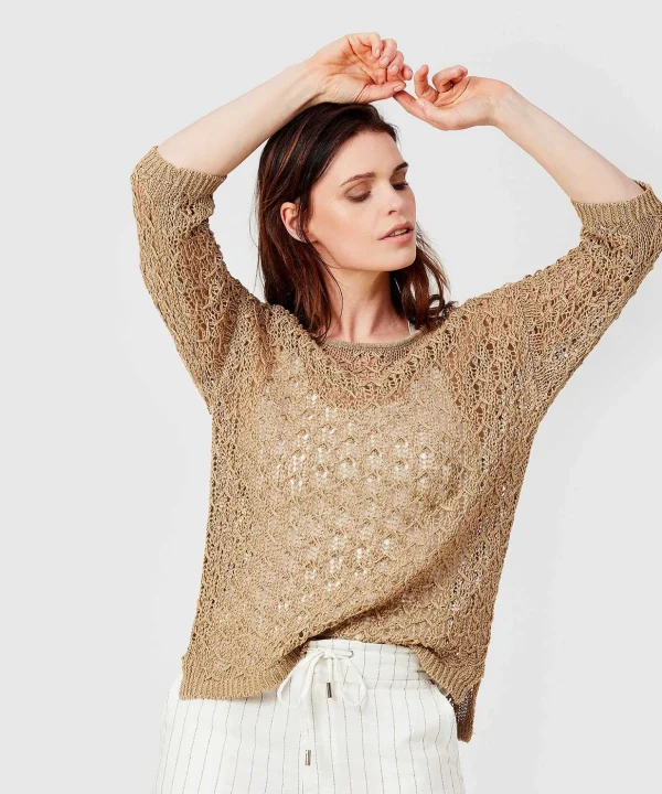 Sweater Tamar Linen Openwork*KYRA Fashion