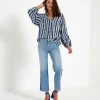 Tie Dye Stripes Blouse Nouky*KYRA Cheap