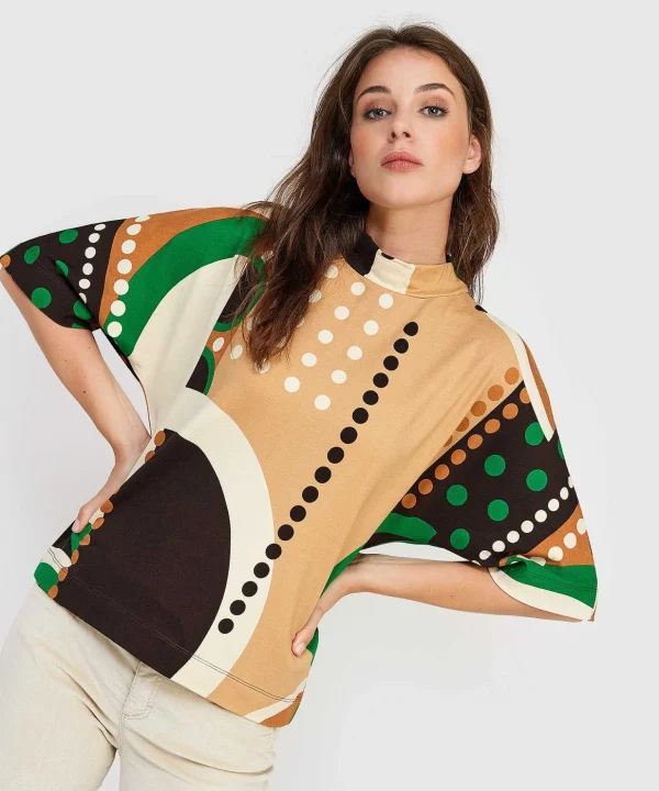 Top Col Graphic Print Marielle*KYRA Store