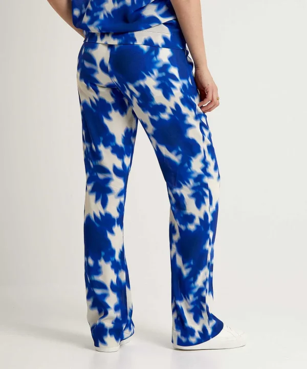 Wide Leg Pants Floral Print Iris*KYRA Cheap