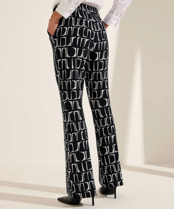 Wide Leg Trousers Geo Print Dipper*KYRA Best