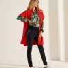 Blouse Leaf Print Silk New York*LaSalle Online