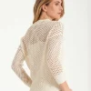 Openwork Sweater Linen Mix*LaSalle Hot
