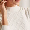 Jacquard Sweater With Pearls*Leo & Ugo Online