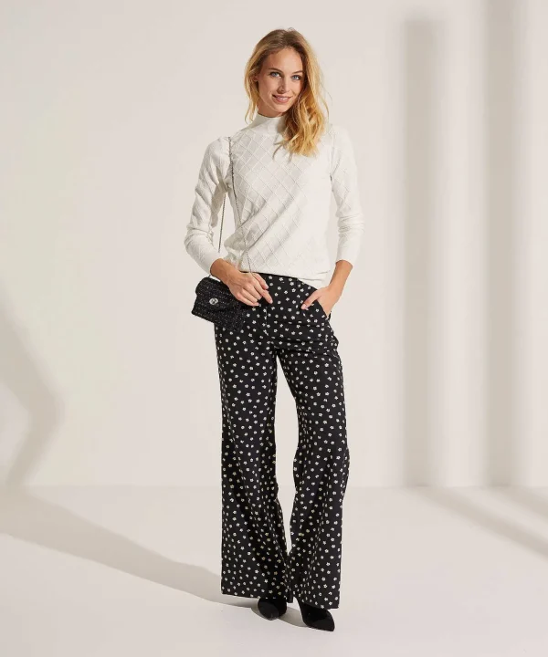 Jacquard Sweater With Pearls*Leo & Ugo Online