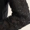 Sweater Transparent Sleeve With Sequins/Beads*Leo & Ugo Store