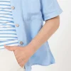 Linen Blouse Short Sleeve** Cheap