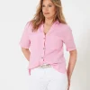 Linen Blouse Short Sleeve** Cheap