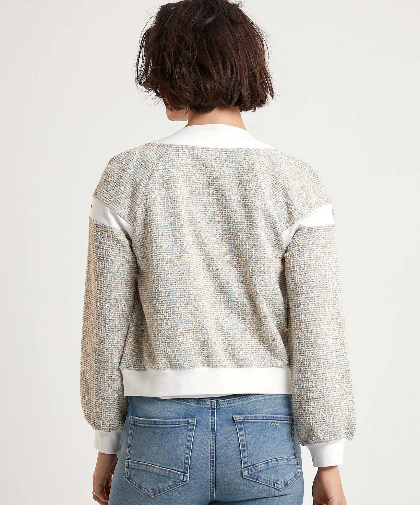 liu_jo_boucle_bomber_vest_1.webp Boucle Bomber Vest*LIU JO Sale