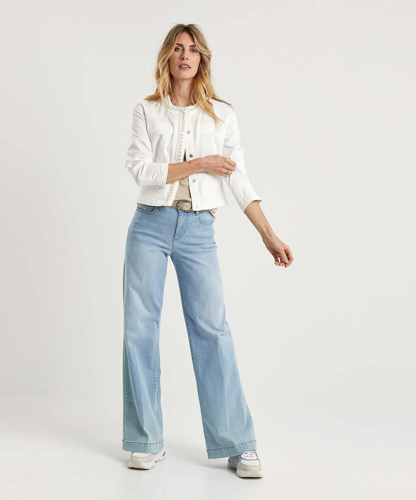 liu_jo_denim_jacket_with__0.webp Denim Jacket With Pearls*LIU JO Best Sale