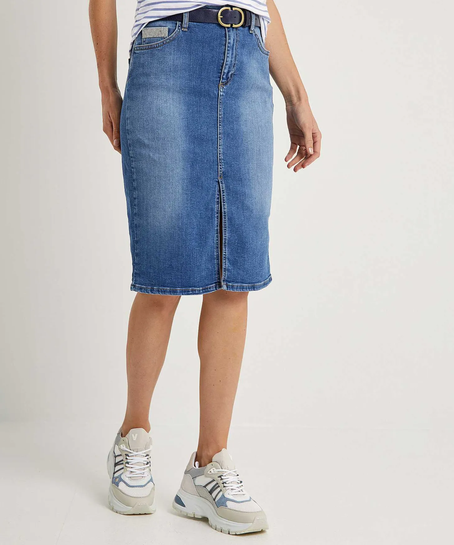 liu_jo_denim_skirt_with_s_1.webp Denim Skirt With Split*LIU JO Best Sale