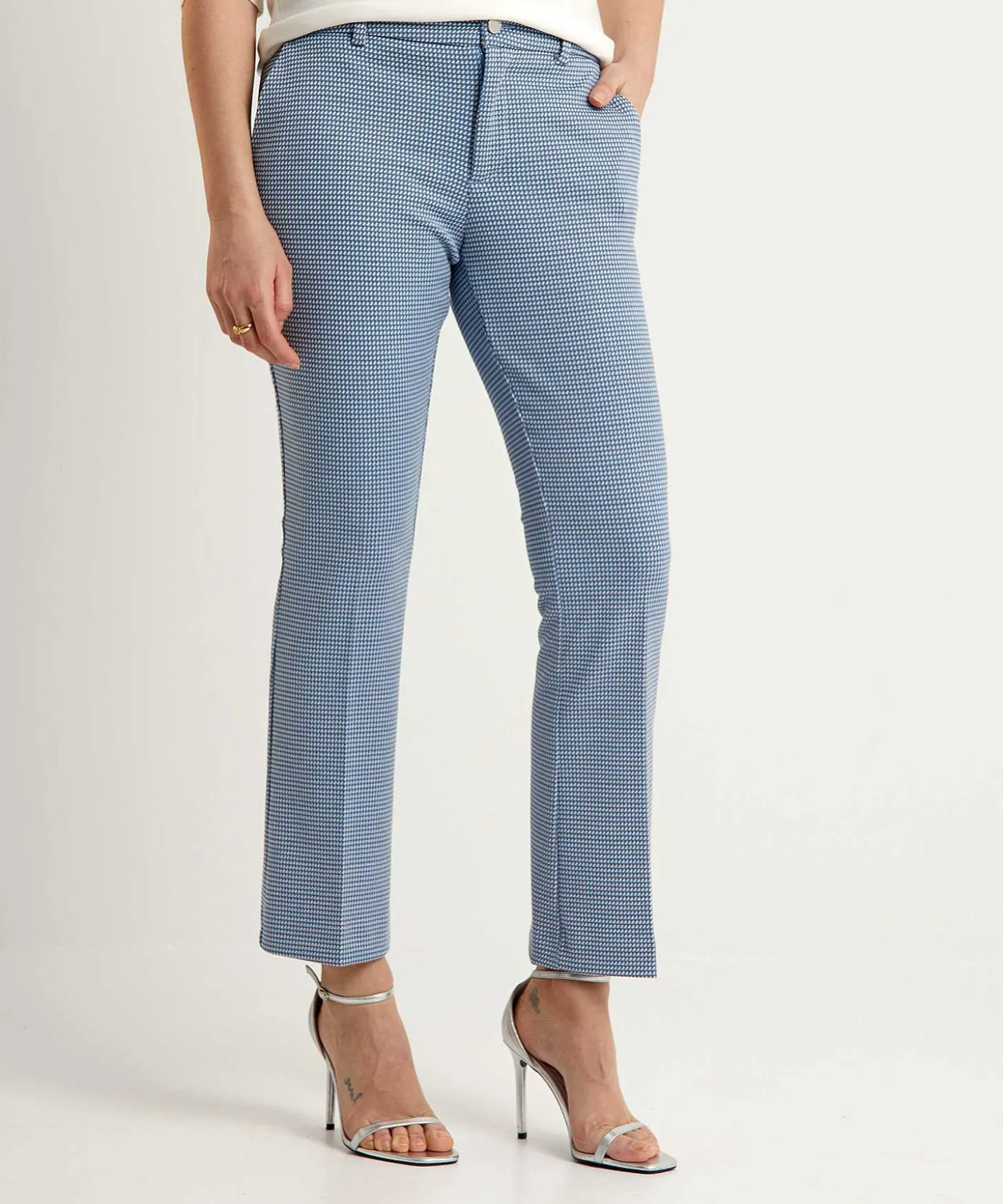 liu_jo_jacquard_kick_flar_2.webp Jacquard Kick Flare Pants Minimal*LIU JO Online