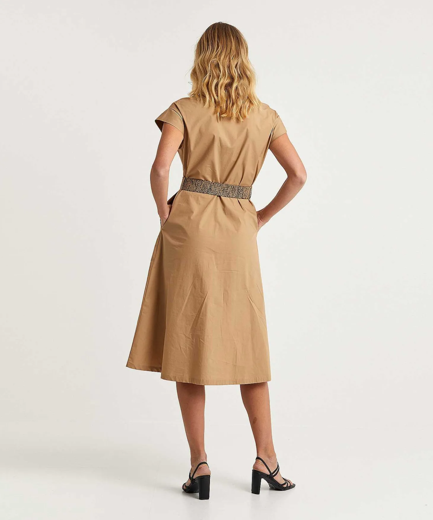 liu_jo_poplin_dress_with__1.webp Poplin Dress With Belt*LIU JO Clearance