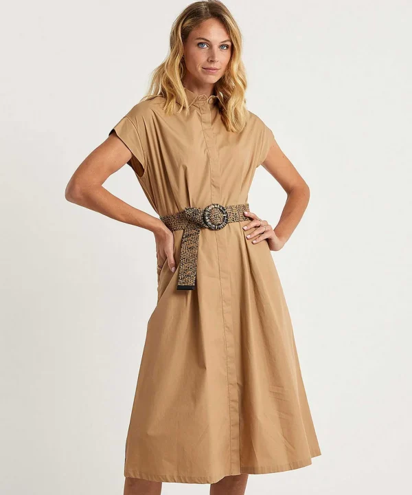 Poplin Dress With Belt*LIU JO Clearance
