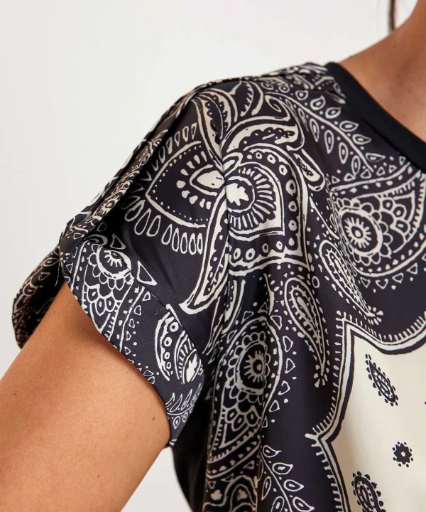 Silky Top Paisley Print*LIU JO Cheap