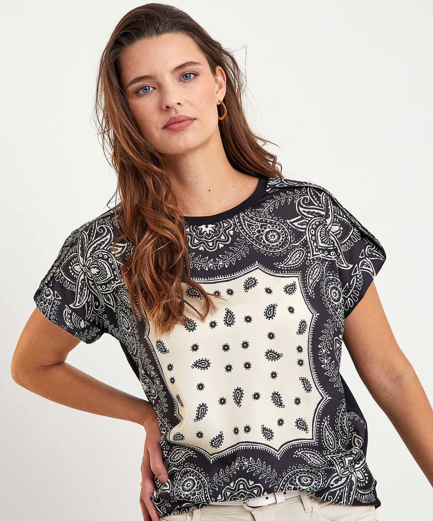 liu_jo_silky_top_paisley__3.webp Silky Top Paisley Print*LIU JO Cheap
