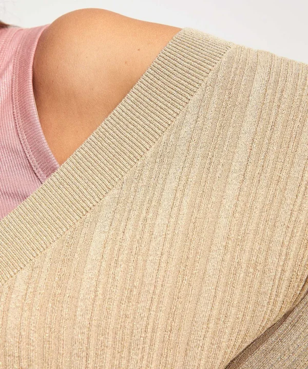 Sweater V-Neck Lurex*LIU JO Shop