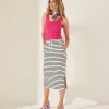 Long Sweat Skirt Stripe** Online