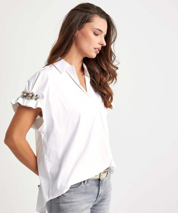 Blouse With Pearls*Louis and Mia Flash Sale