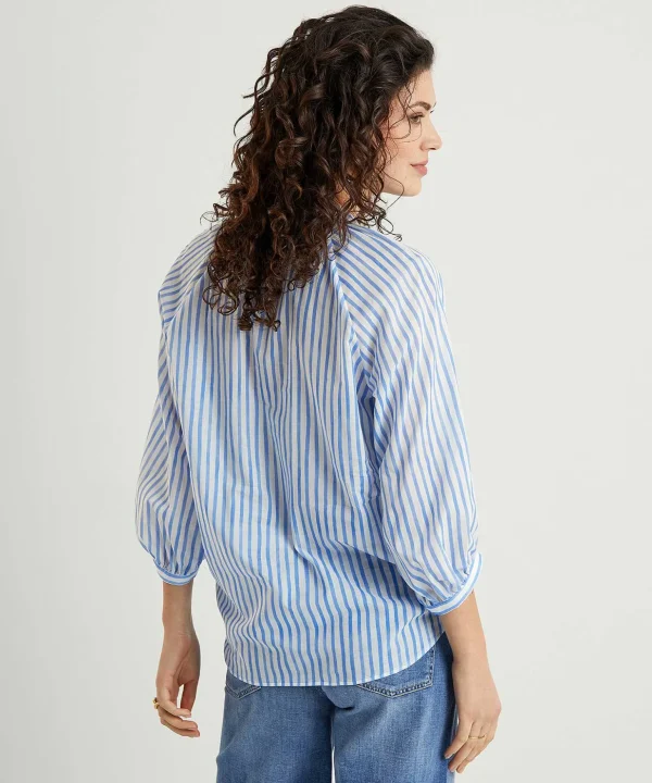 Cotton Voile Blouse Stripes*Louis and Mia Cheap
