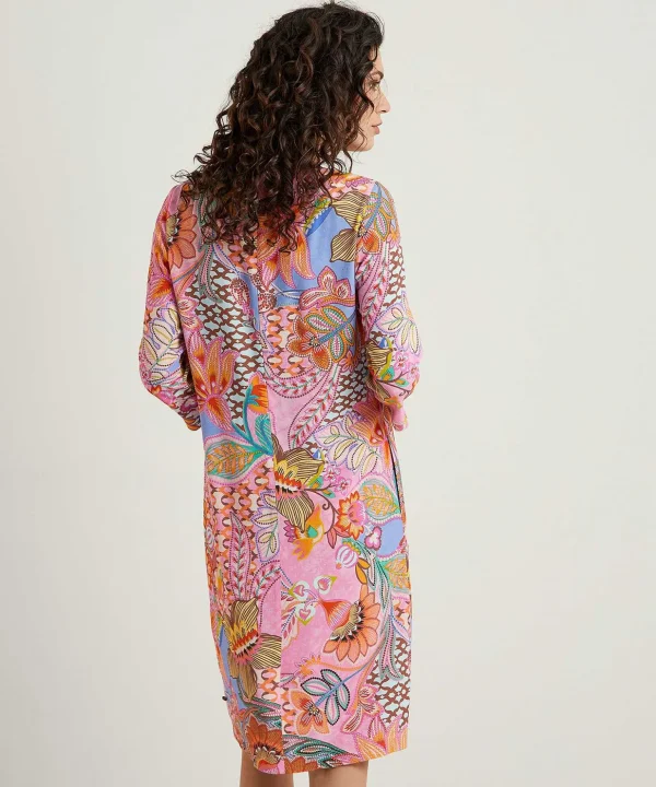 Crepe Dress Multiflower*Louis and Mia Discount