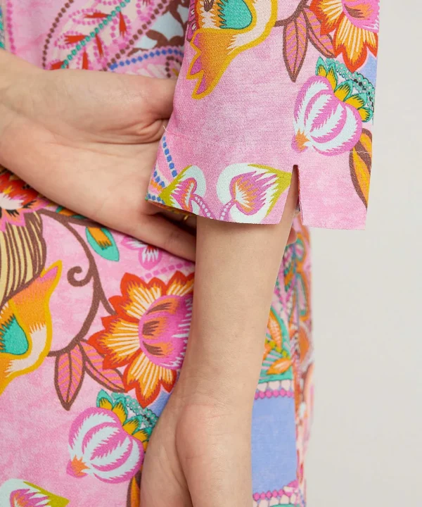 Crepe Dress Multiflower*Louis and Mia Discount