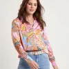 Silky Blouse Multiflower*Louis and Mia Cheap