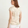 Silky Blouse Two-Tone*Louis and Mia Shop