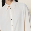 Blouse Silk Crepe Contrast Button*Luisa Cerano Online