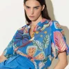 Blouse Tropical Flower Print*Luisa Cerano Shop