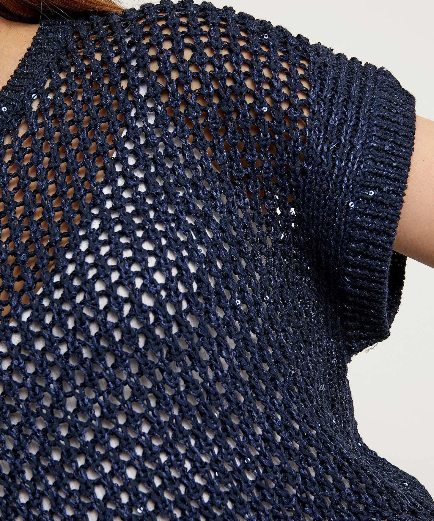 luisa_cerano_crochet_swea_3-1.webp Crochet Sweater Short Sleeve Sequins*Luisa Cerano Store