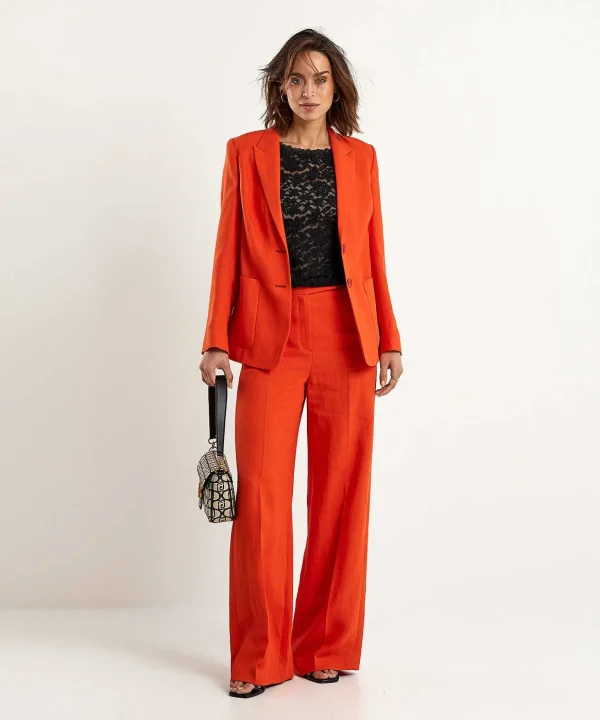 Linen Blend Blazer*Luisa Cerano Cheap
