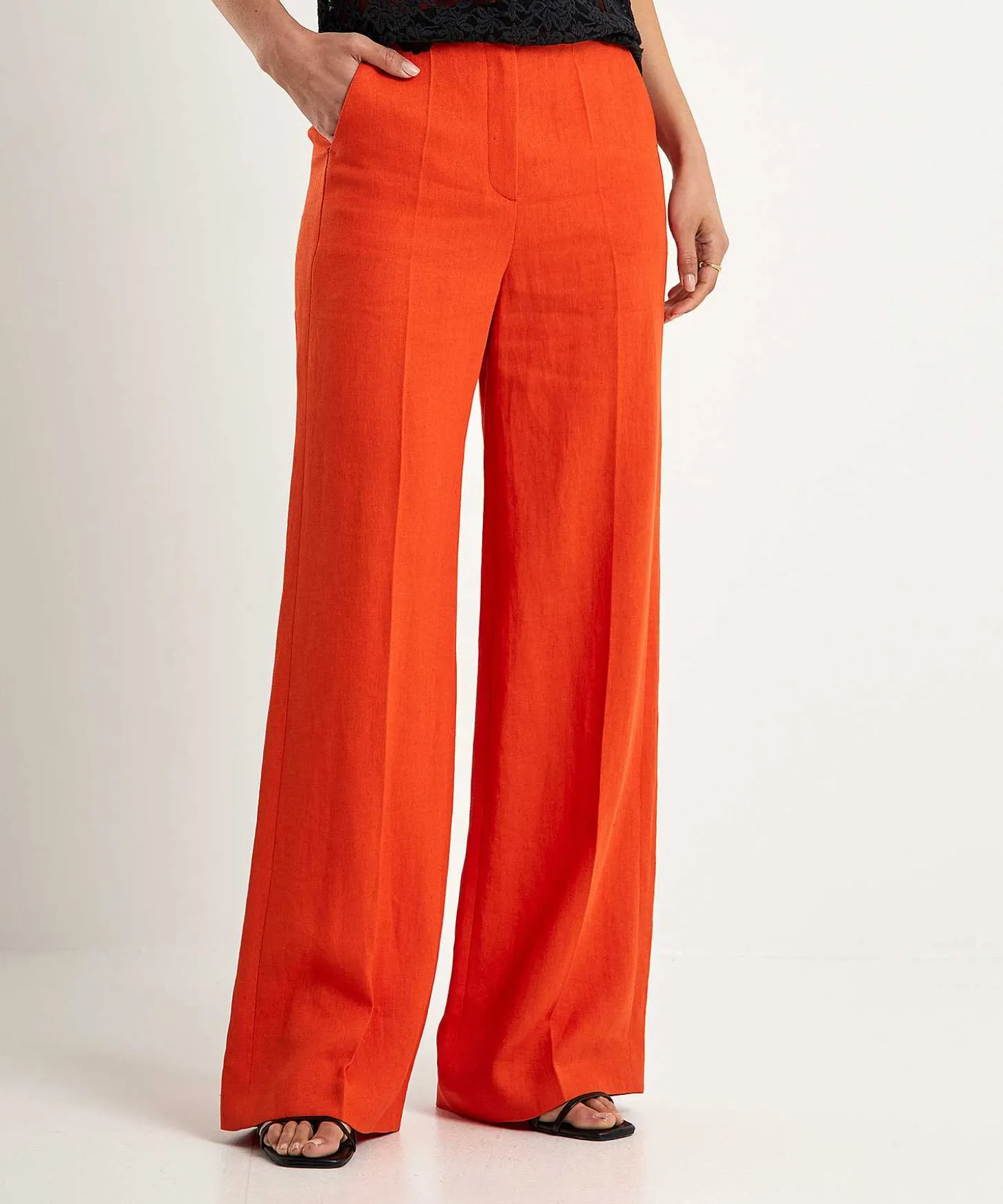 luisa_cerano_linen_blend__2-3.webp Linen Blend Wide Leg Pants*Luisa Cerano Fashion