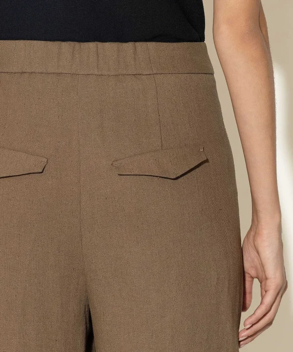 Linen Blend Wide Leg Pants*Luisa Cerano Fashion