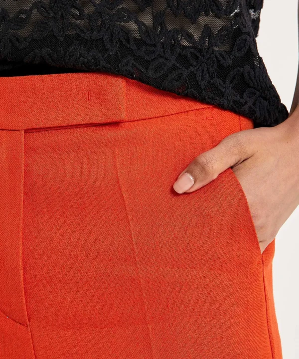 Linen Blend Wide Leg Pants*Luisa Cerano Fashion