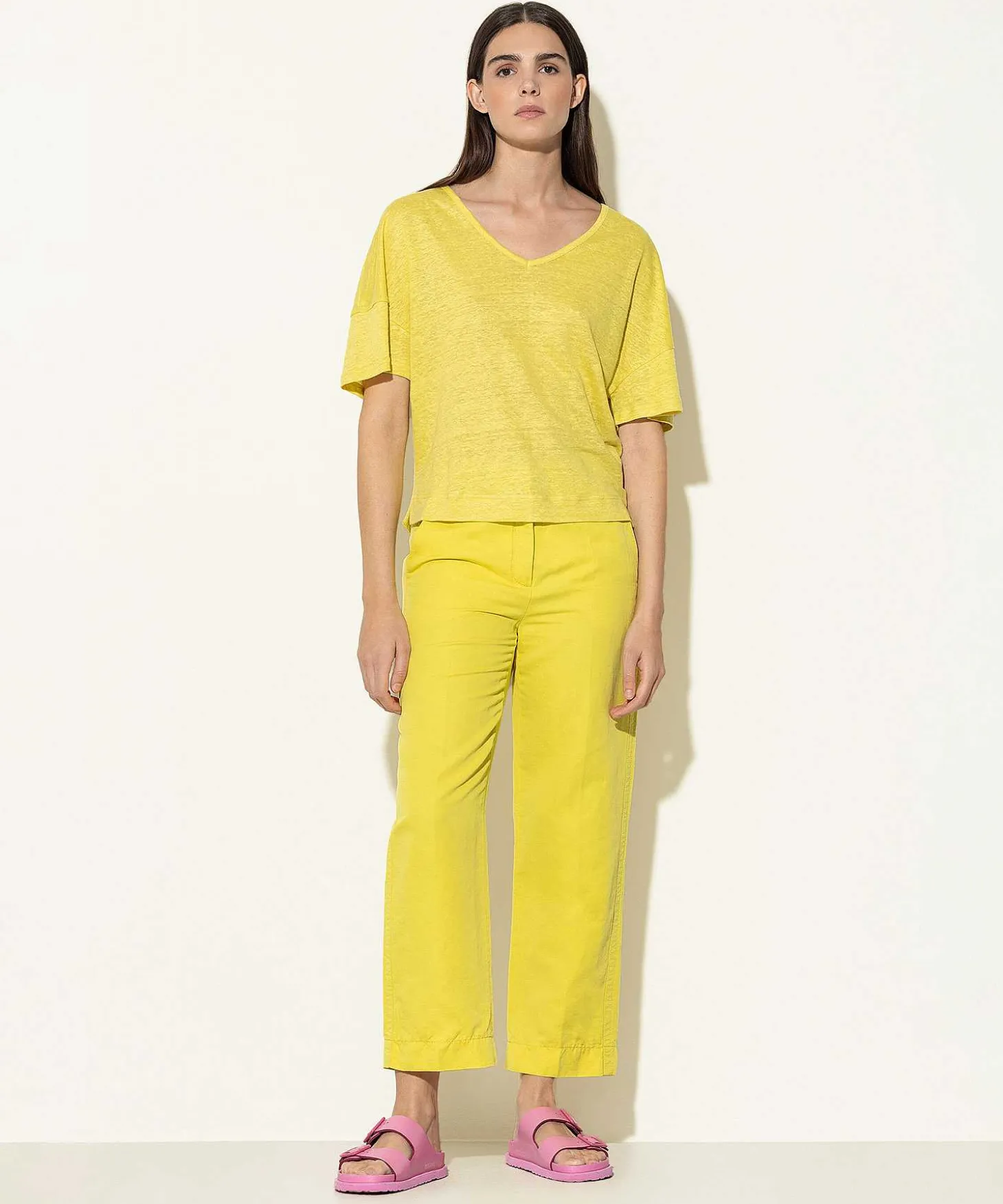 luisa_cerano_linen_shirt__2.webp Linen Shirt V-Neck*Luisa Cerano Store