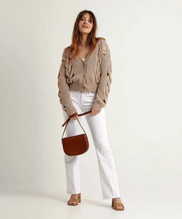 Openwork Cardigan Sequins*Luisa Cerano Online