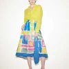 Poplin Skirt Graphic Print*Luisa Cerano Clearance