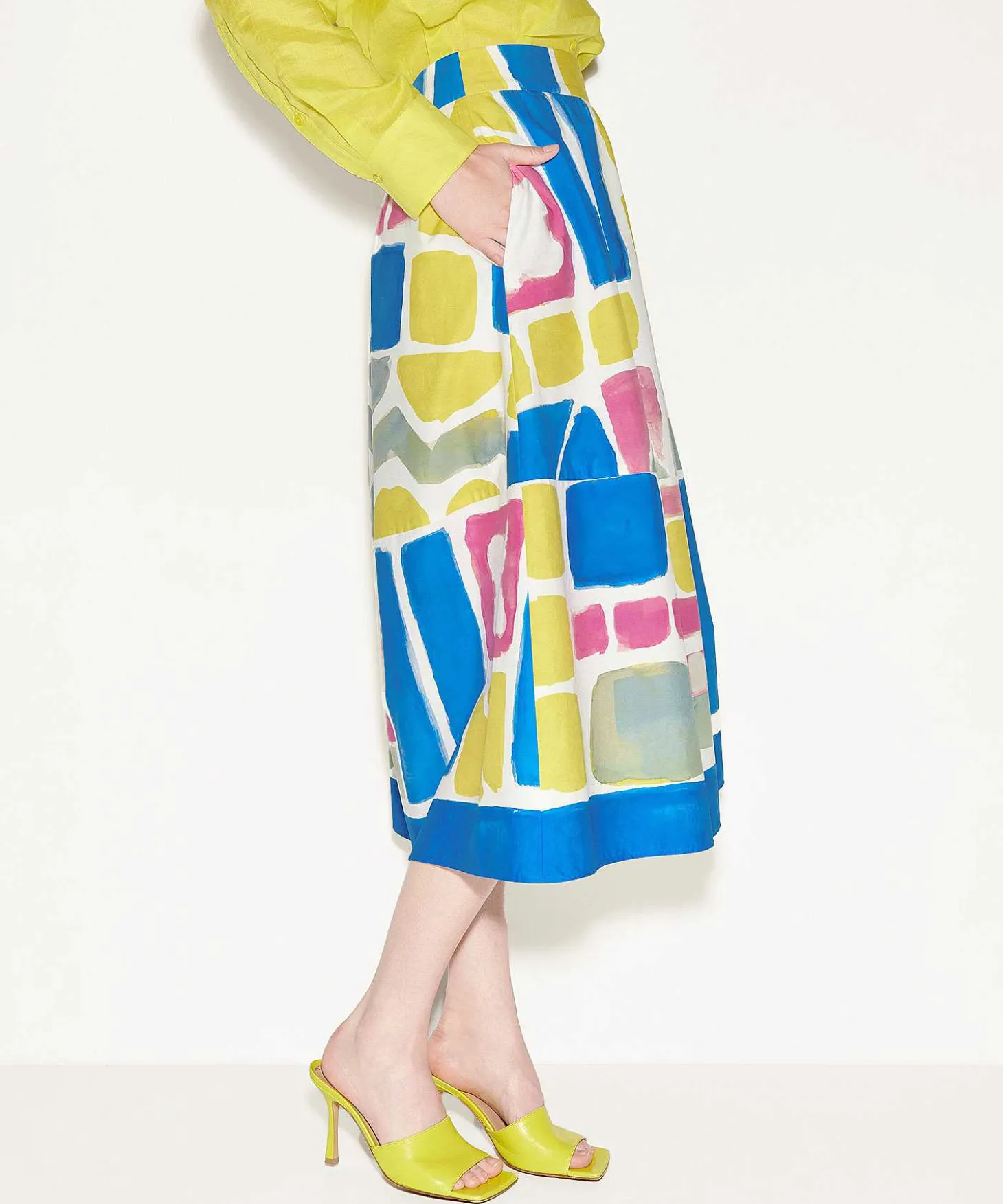 luisa_cerano_poplin_skirt_1.webp Poplin Skirt Graphic Print*Luisa Cerano Clearance
