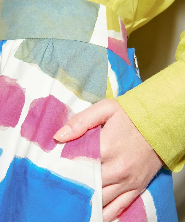 Poplin Skirt Graphic Print*Luisa Cerano Clearance
