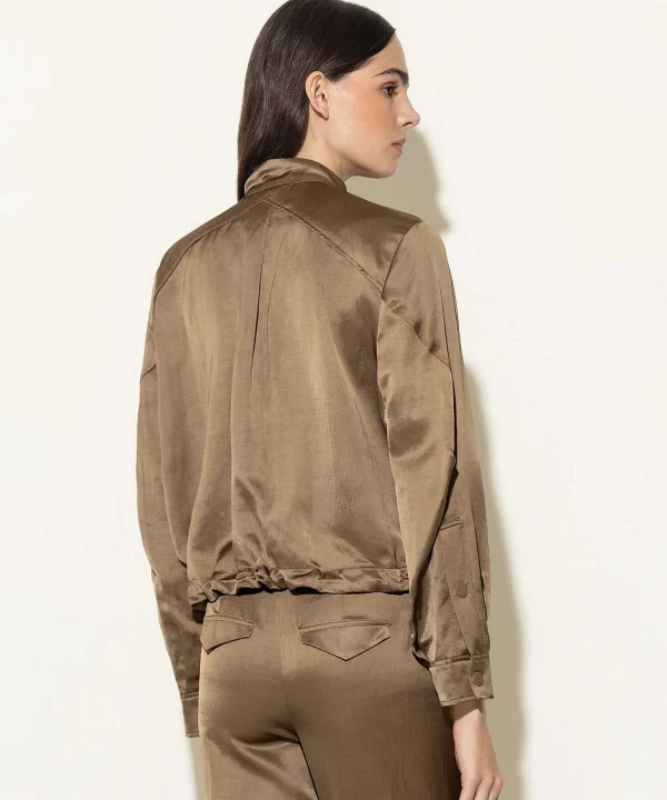 Silky Bomber Jacket*Luisa Cerano Discount