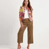Silky Cropped Trousers*Luisa Cerano Hot