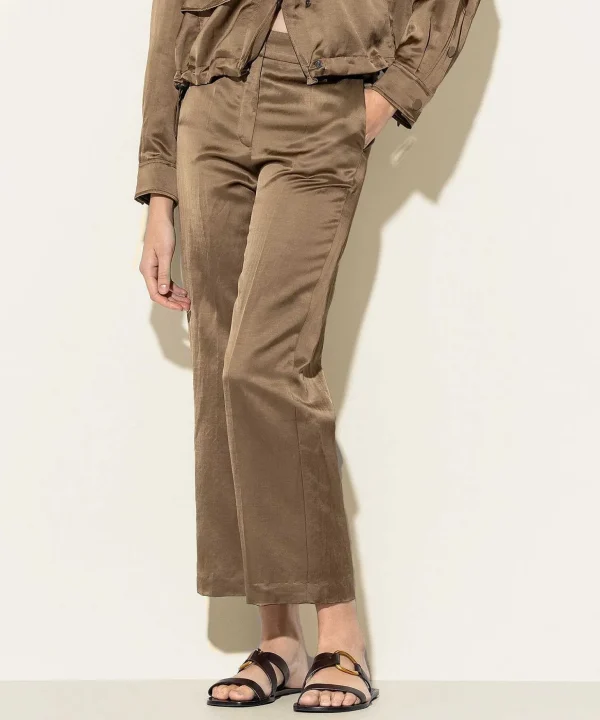 Silky Cropped Trousers*Luisa Cerano Hot